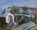 Дворик. 2006г. х.м.71х86