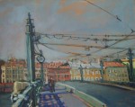 На мосту. 2004г. х.м.40х50