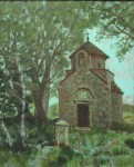 Румынская церковь. Сербия. 2014г. х.м. 60х50